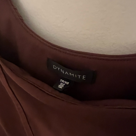 magenta dynamite long sleeve with corset detailing - Picture 2 of 2